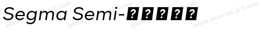 Segma Semi字体转换